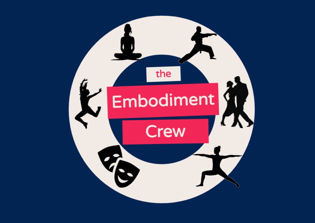 the Embodiment Crew logo met iconen